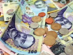Evolutia salariului de baza minim brut pe ultimii 14 ani